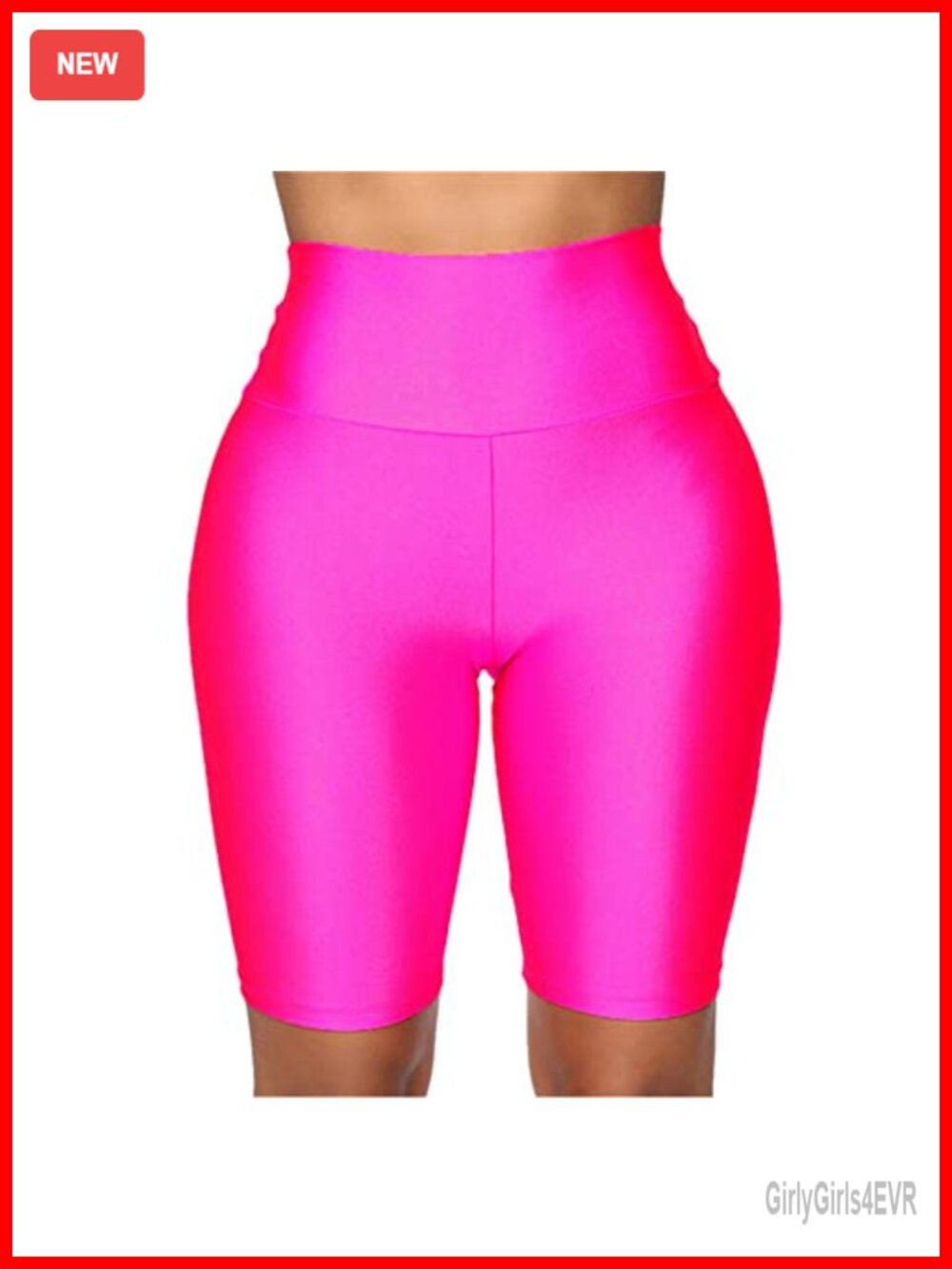 High Waisted Biker Shorts Stretchy Viscose Spandex Athletic Workout Running